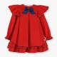 Miranda Invierno Vestido niña Rojo Lazo Marino