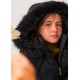 Abel & Lula Invierno Chaquetón niña Negro con Cartera