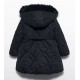 Abel & Lula Invierno Chaquetón niña Negro con Cartera