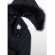 Abel & Lula Invierno Chaquetón niña Negro con Cartera