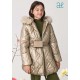 Abel & Lula Invierno Chaquetón niña Dorado con Cartera