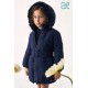 Abel & Lula Winter Girl Navy Jewel Coat