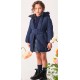 Abel & Lula Winter Girl Navy Jewel Coat