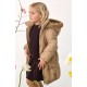 Abel & Lula Winter Girl Camel Jewel Coat