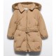 Abel & Lula Winter Girl Camel Jewel Coat