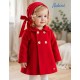 Babiné Invierno Trenca bebé niña Muflón Rojo