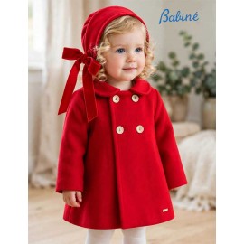 Babine Winter Baby Girl Red Coat