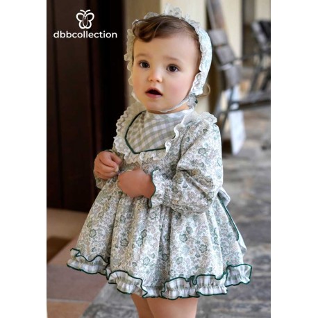 DBB Collection Invierno Jesusito bebé niña Flores Verdes