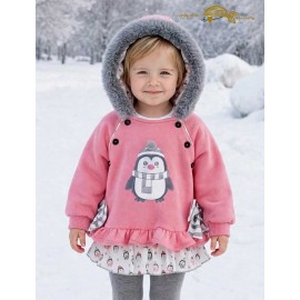 Pequeños Piratas Invierno Conjunto bebé niña Pingüino