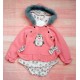 Pequeños Piratas Invierno Conjunto bebé niña Pingüino