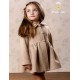 Abuela Tata Invierno Abrigo niña de Paño Beige