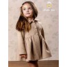 Abuela Tata Invierno Abrigo niña de Paño Beige