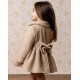 Abuela Tata Invierno Abrigo niña de Paño Beige