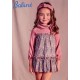 Babiné Invierno Vestido niña Malva Flores Talle Alto