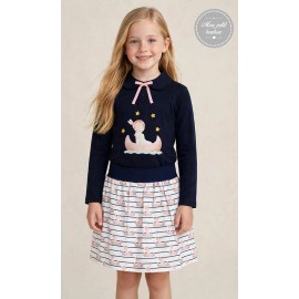 Mon Petit Bonbon Winter Girl Set Indian Skirt