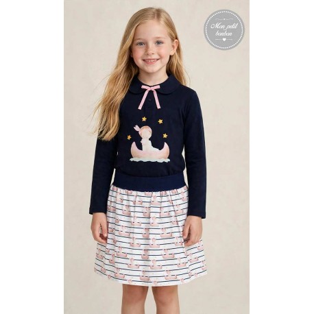 Mon Petit Bonbon Invierno Conjunto niña India Falda