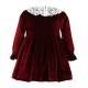 Miranda Winter Girl White and Soft Blue Dress
