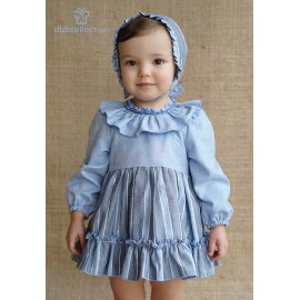 DBB Collection Invierno Jesusito bebé niña Azul Rayas