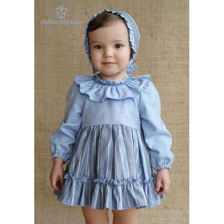 DBB Collection Winter Baby Girl Blue Set Stripes