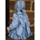 DBB Collection Invierno Jesusito bebé niña Azul Rayas