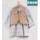 Coco Acqua Invierno Vestido y Chaleco niña