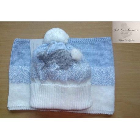 Scarf and Hat with Rabbit Baby Jose Luis Navarro
