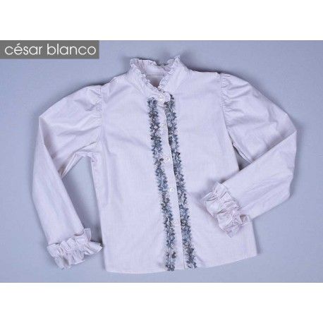 Cesar Blanco Winter Girl Shirt Tweed
