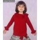 Cesar Blanco Winter Girl Sweater Dark Red Ruffle