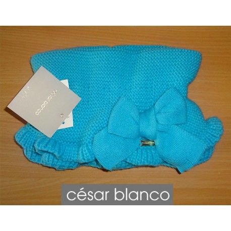 César Blanco Invierno Cuello niña Turquesa