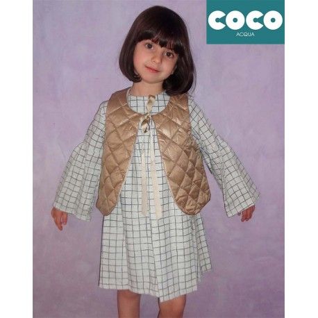 Coco Acqua Invierno Vestido y Chaleco niña
