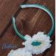 Babiné Verano Diadema niña Flor y Lunares