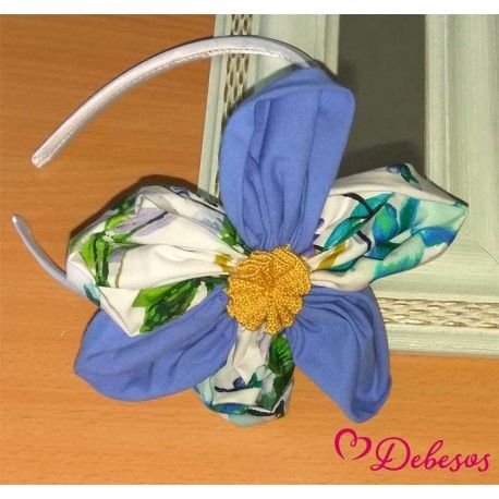 Debesos Verano Diadema niña Flor de Colores