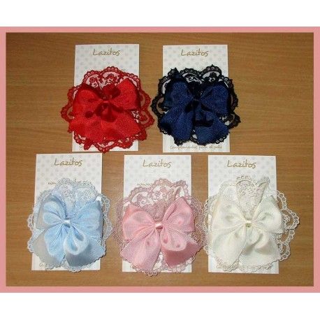 Lazitos Girl Pins Ceremony Lace
