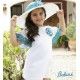 Babiné Verano Vestido niña Blanco Recto