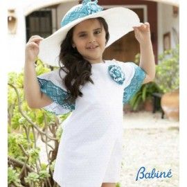 Babiné Summer Girl Dress Straight White