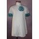 Babiné Verano Vestido niña Blanco Recto