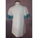 Babiné Verano Vestido niña Blanco Recto