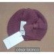 César Blanco Invierno Gorro niña Berenjena