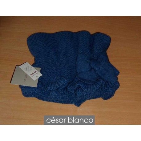 Cesar Blanco Winter Girl Scarf Blue