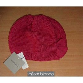 César Blanco Invierno Gorro niña Buganvilla