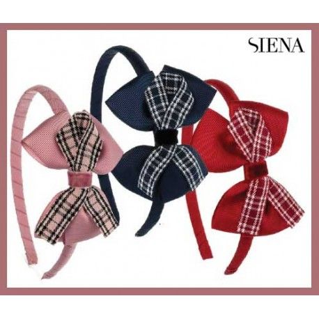 Siena Girl Diadem with Lace and Scottish Squares