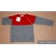 Cesar Blanco Winter Boy Sweater Gray and Red