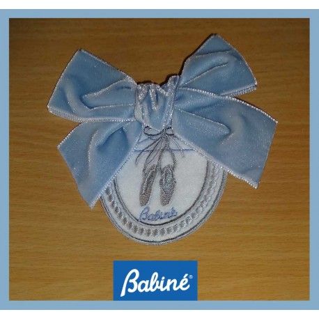 Babiné Winter Girl Pin Embrodery Blue Tie