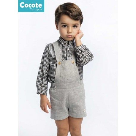 Cocote Invierno Conjunto bebé niño Negro Gris