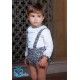 DBB Collection Winter Baby Boy Set Gray with Flowers
