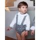 DBB Collection Winter Baby Boy Set Gray with Flowers