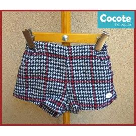 Cocote Winter Girl Shorts Squares Wine