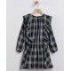 Coco Acqua Invierno Vestido niña Cuadros Verdes