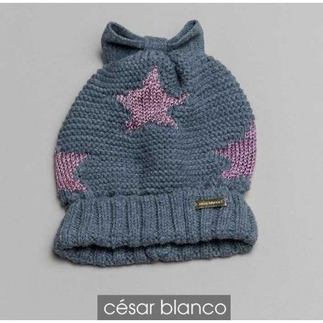 Cesar Blanco Winter Girl Hat Stars