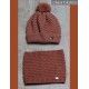 César Blanco Invierno Gorro y Cuello niña Faisán